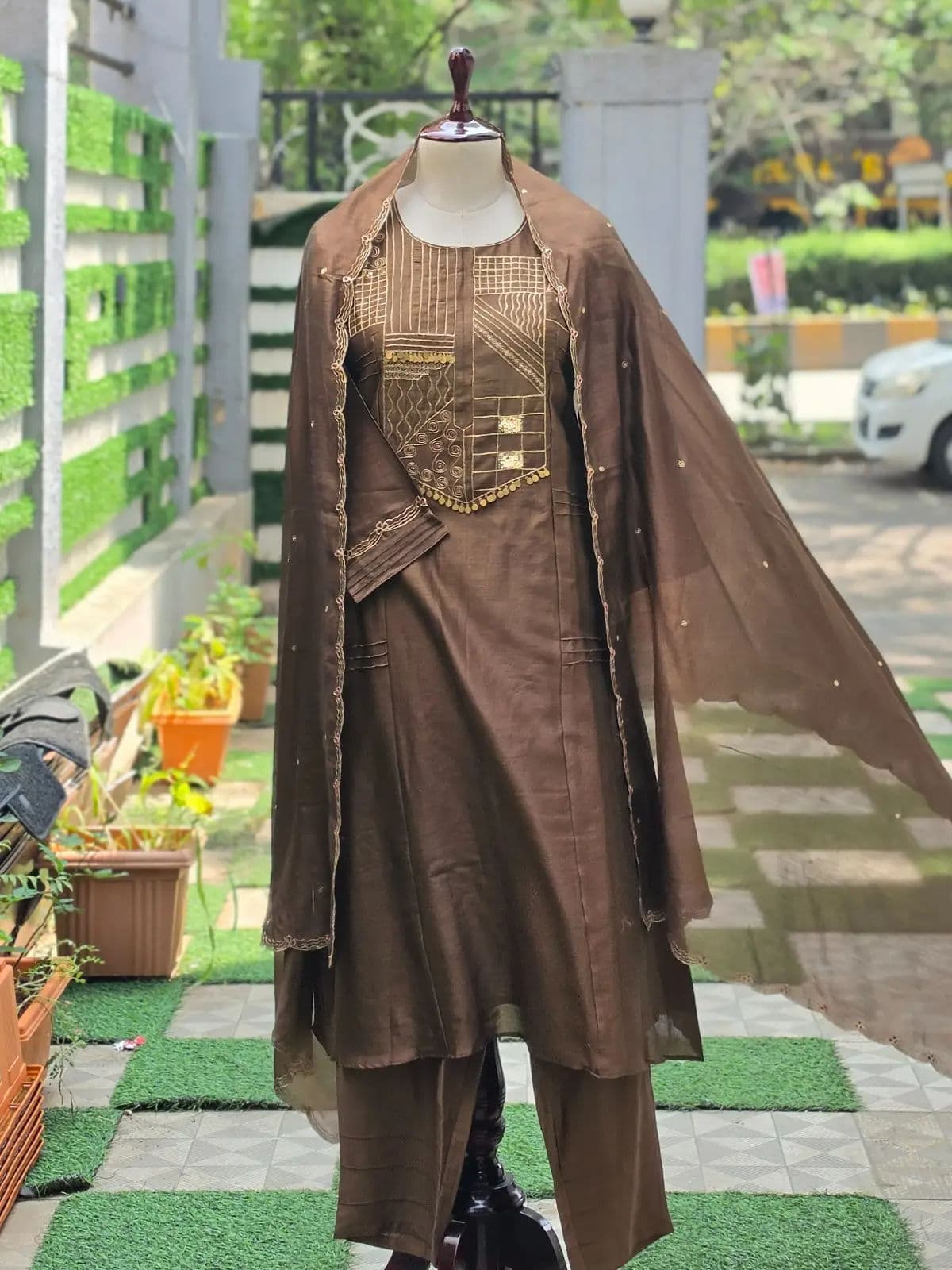 Cotton Brown Suit — image 1